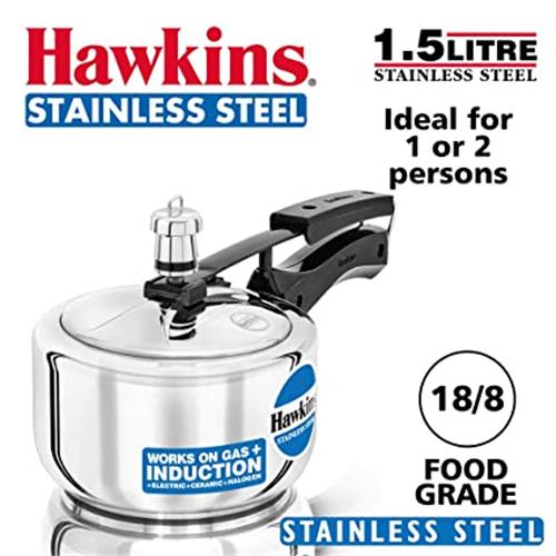 HAWKINS STEEL COOKER 1.5LTR